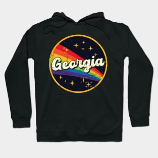 Georgia // Rainbow In Space Vintage Grunge-Style Hoodie